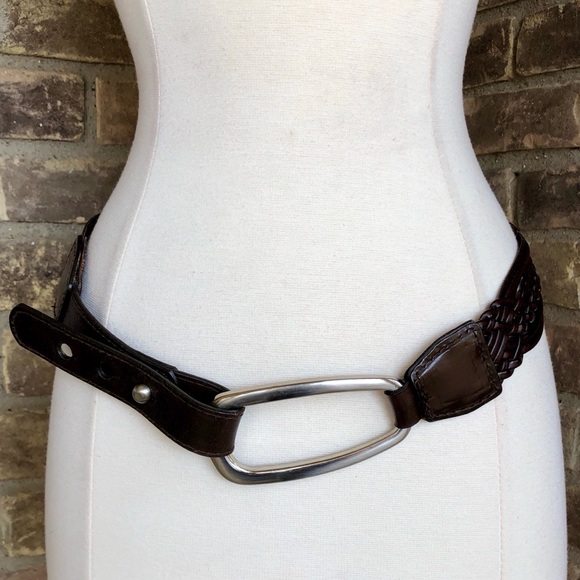 Coldwater Creek Accessories - Coldwater Creek Belt S Leather Wide Brown Hip